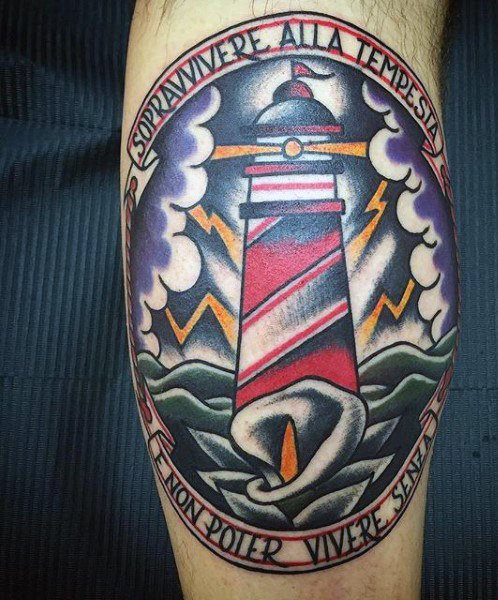 tatuaz latarnia morska 149