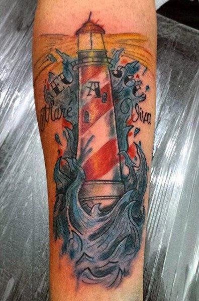 tatuaz latarnia morska 45