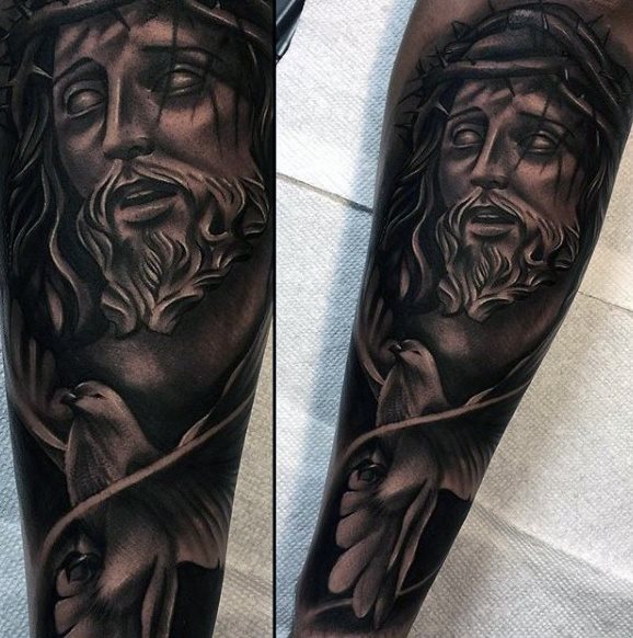 tatuaz jezus chrystus 108