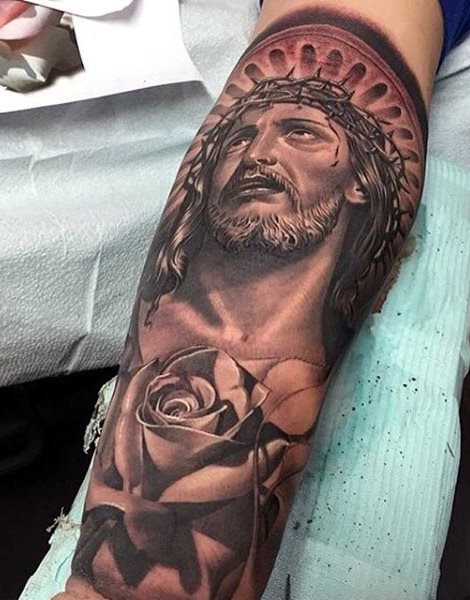 tatuaz jezus chrystus 148