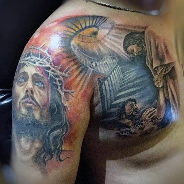 tatuaz jezus chrystus 178