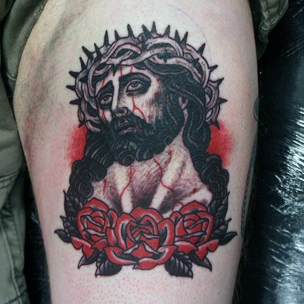 tatuaz jezus chrystus 296