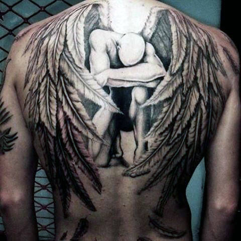 tatuaz aniol stroz 124
