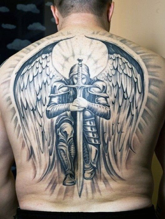 tatuaz aniol stroz 160