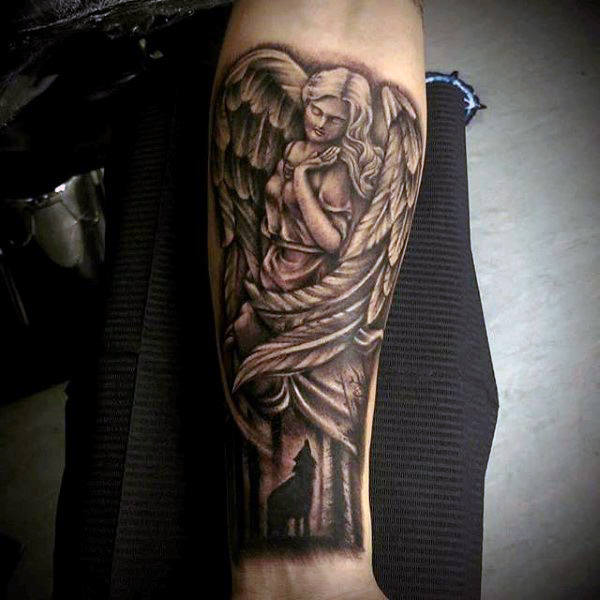 tatuaz aniol stroz 76