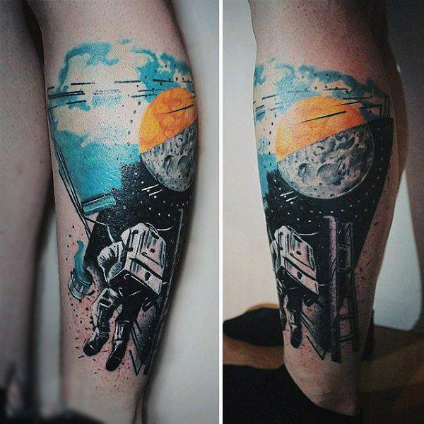tatuaz astronauta astronomiczny 08