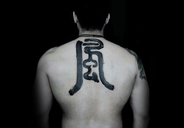 tatuaz chinskimi literami symbolami 26