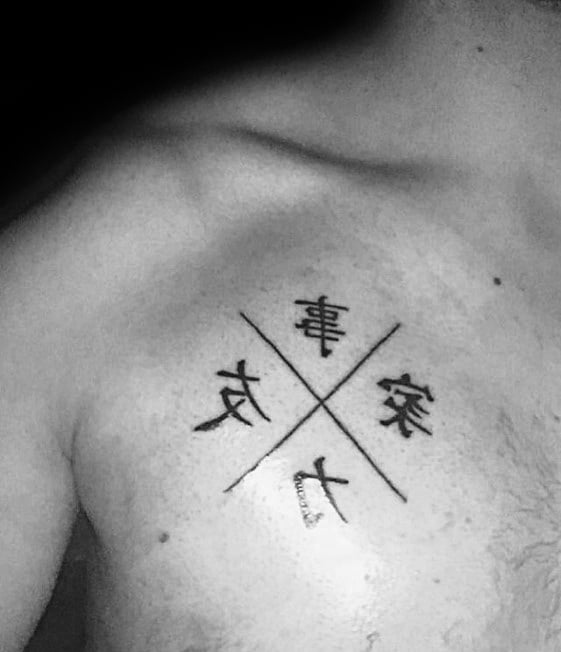 tatuaz chinskimi literami symbolami 32
