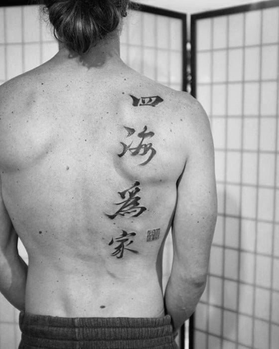 tatuaz chinskimi literami symbolami 38