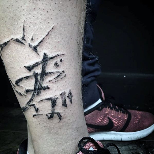 tatuaz chinskimi literami symbolami 84