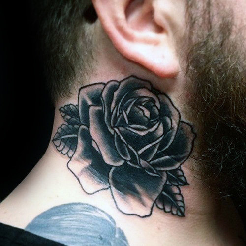 tatuaz czarna roza 62