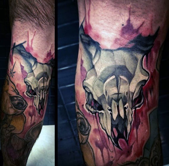 tatuaz czaszka kozy 06