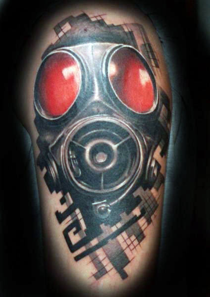tatuaz maska gazowa 122