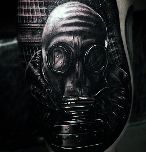 tatuaz maska gazowa 134
