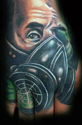 tatuaz maska gazowa 148