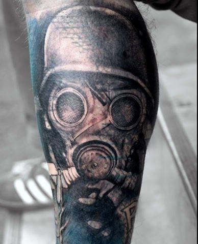 tatuaz maska gazowa 158