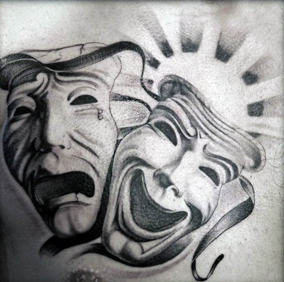 tatuaz maski teatralne 50