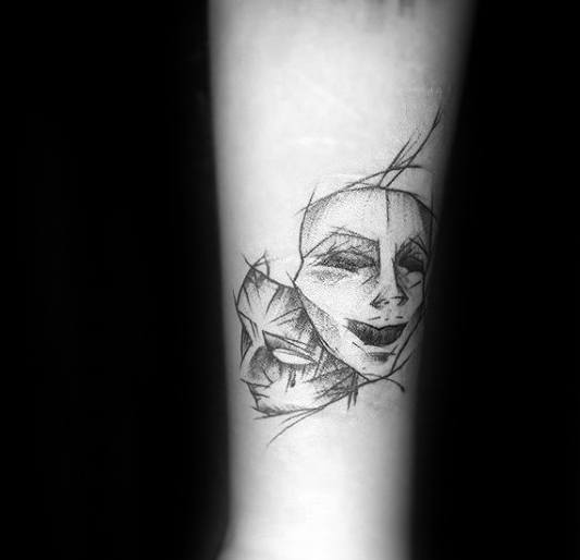 tatuaz maski teatralne 92