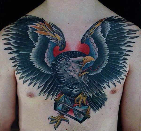 tatuaz orzel klatce piersiowe 138