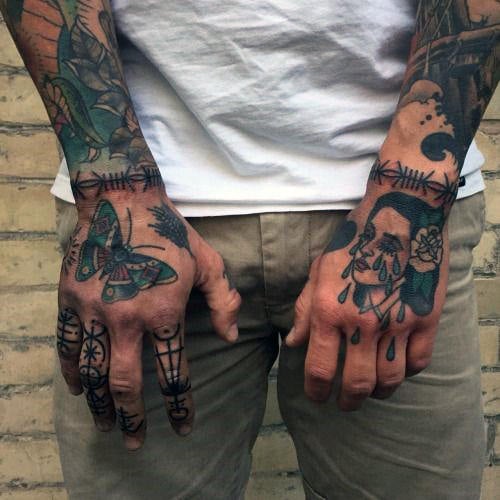 tatuaz drut kolczasty 100