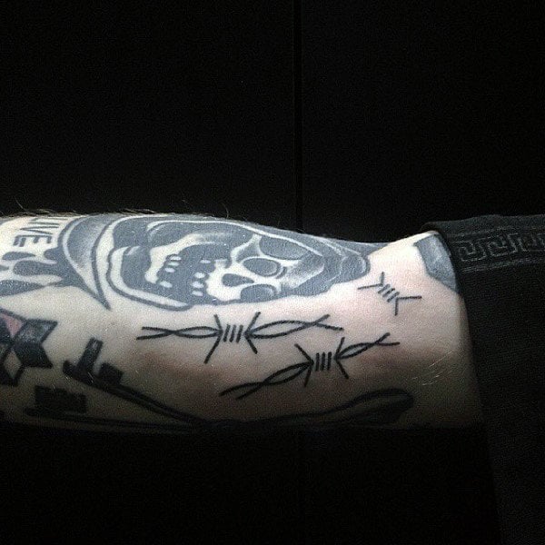 tatuaz drut kolczasty 80