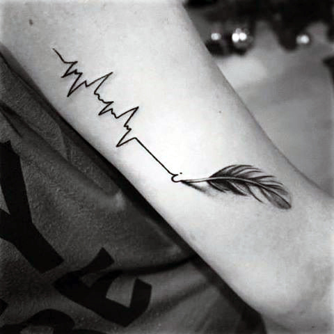 tatuaz elektrokardiografia elektrokardiogram 76