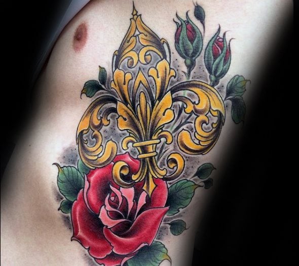 tatuaz fleur de lis 124