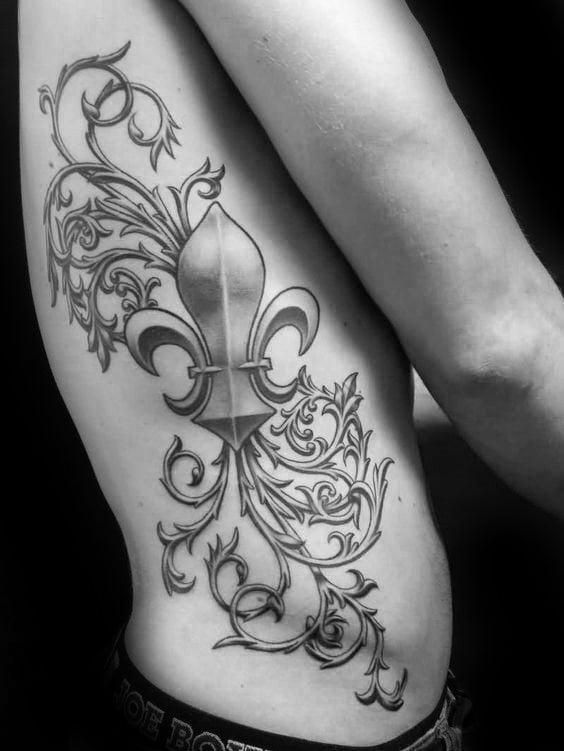 tatuaz fleur de lis 80