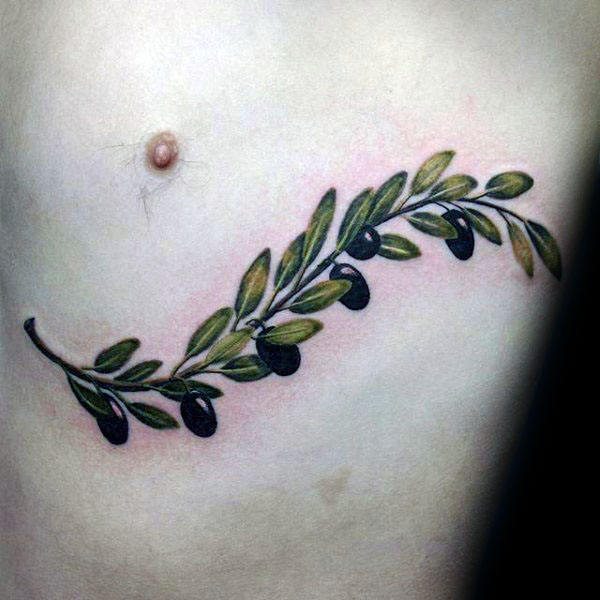 tatuaz galazka oliwna 100