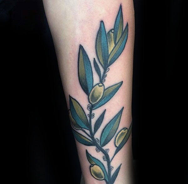 tatuaz galazka oliwna 112