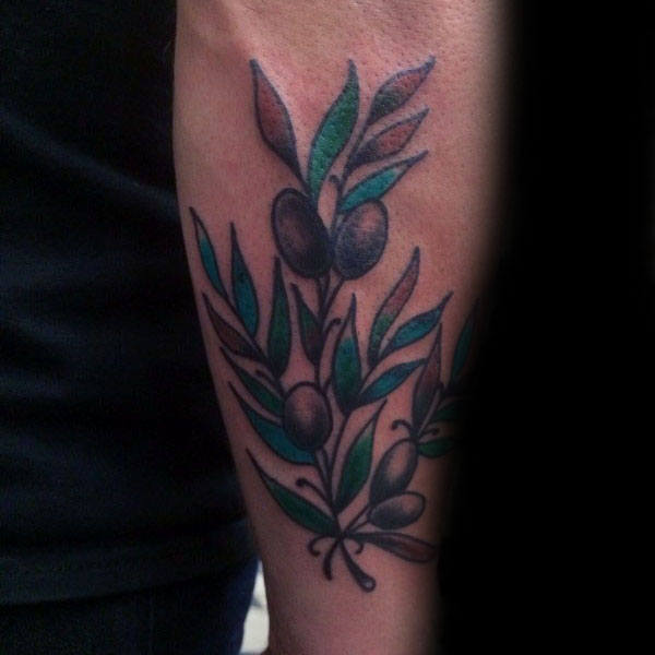 tatuaz galazka oliwna 16