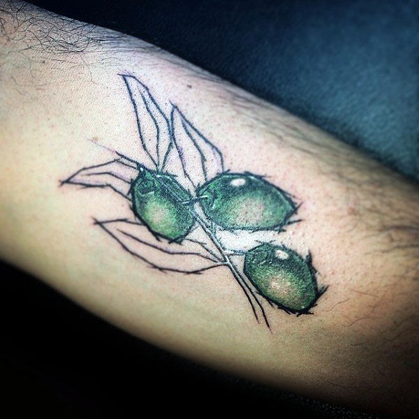 tatuaz galazka oliwna 80