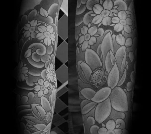 tatuaz japonskie kwiaty 56