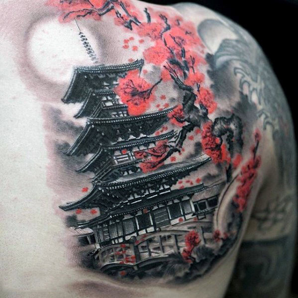 tatuaz japonskie swiatynie 54