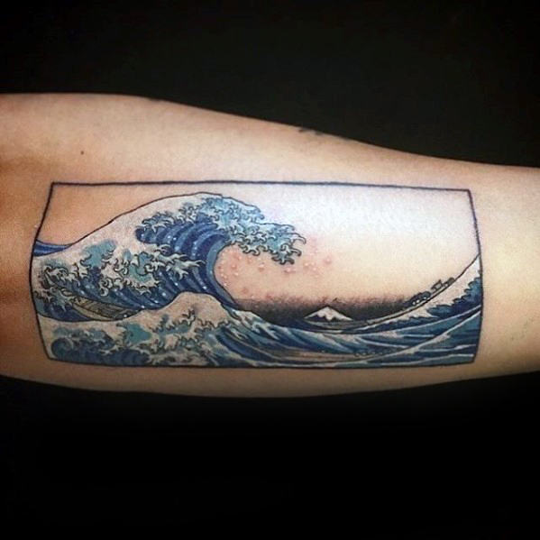 tatuaz japonskimi falami morskimi 02