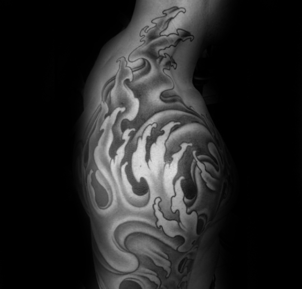 tatuaz japonskimi falami morskimi 12