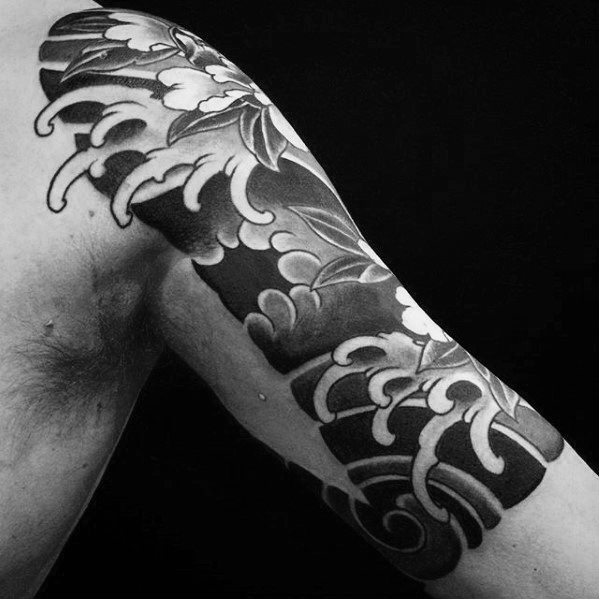 tatuaz japonskimi falami morskimi 48
