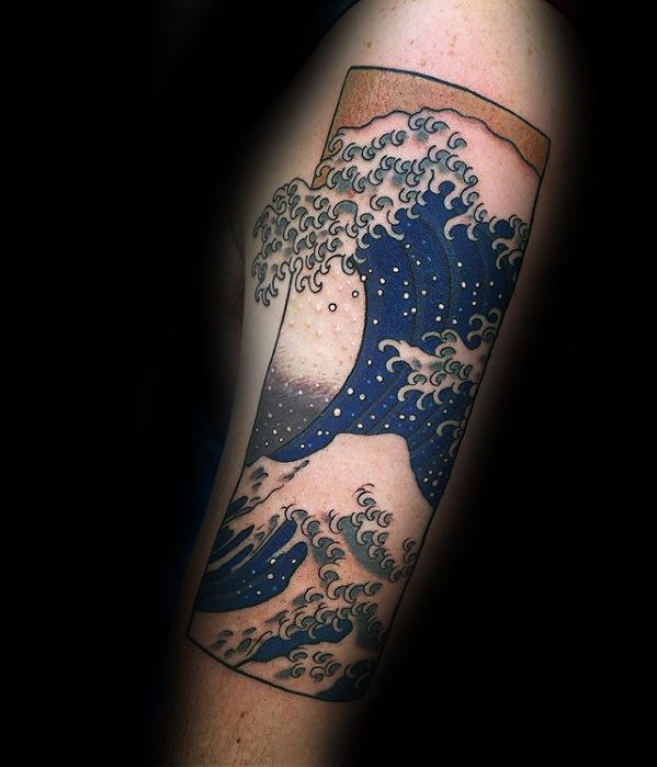tatuaz japonskimi falami morskimi 78