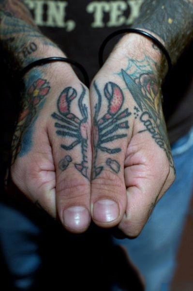 tatuaz kostkach dlon knuckle 108