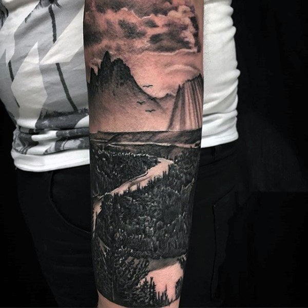 tatuaz krajobraz 140