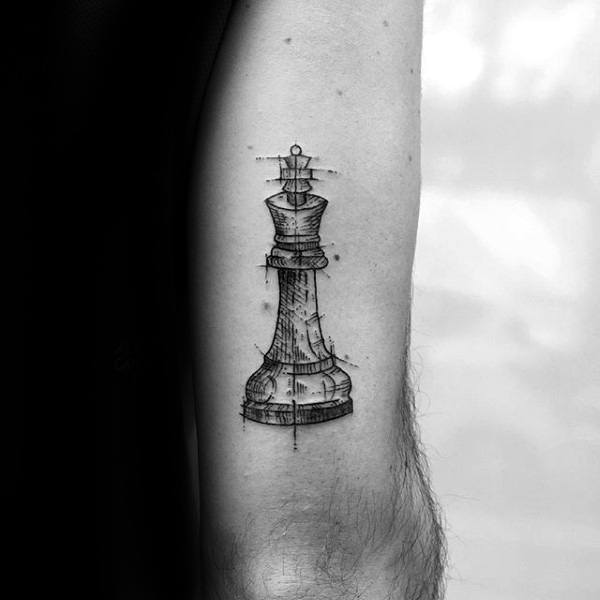 tatuaz krolowa szachy 40