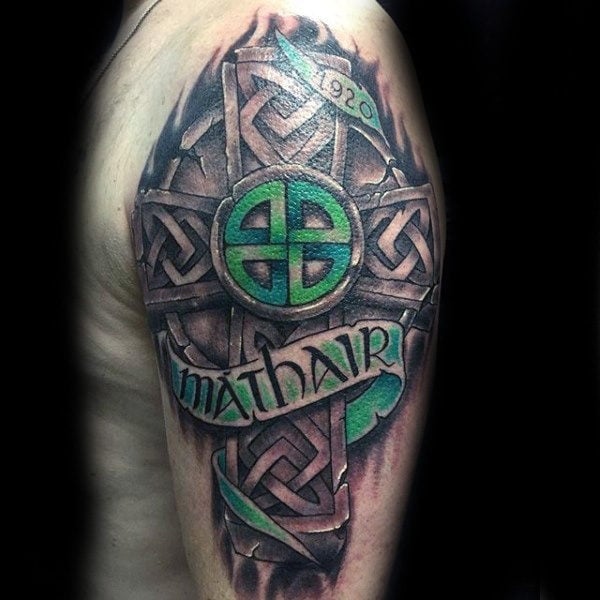 tatuaz krzyz celtycki 04
