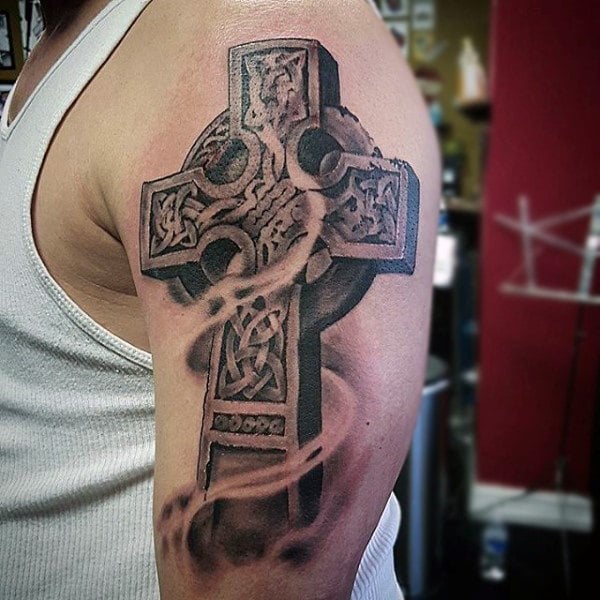 tatuaz krzyz celtycki 136