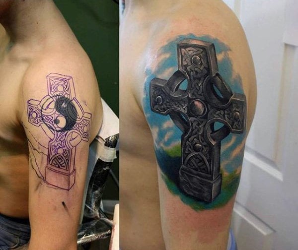 tatuaz krzyz celtycki 58