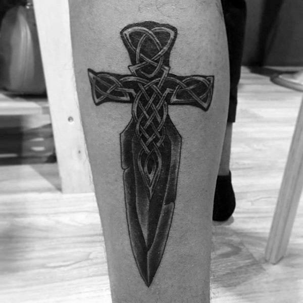 tatuaz krzyz celtycki 80