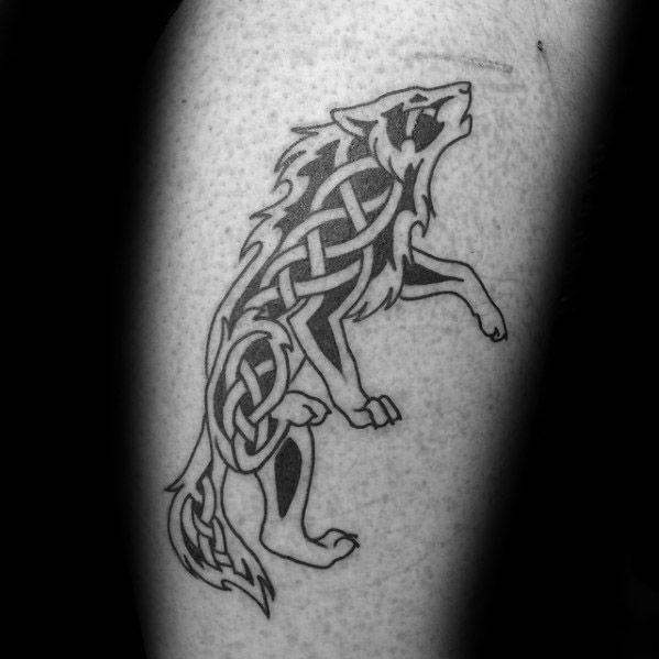 tatuaz wilk celtycki 08