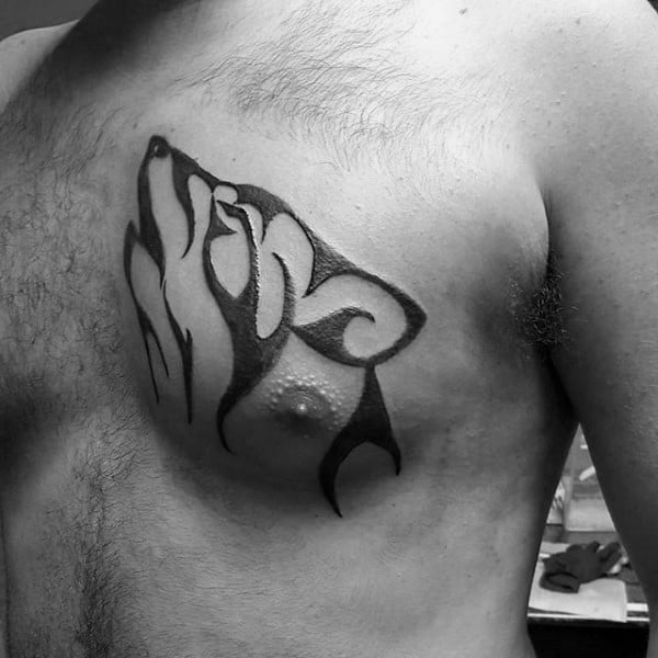 tatuaz wilk tribal 04