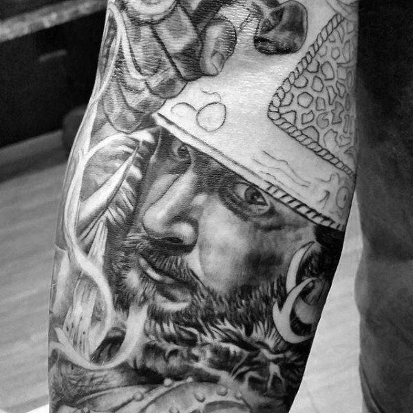 tatuaz wojownik 40