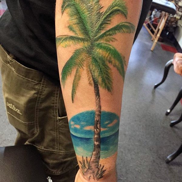 tatuaz palmy 122