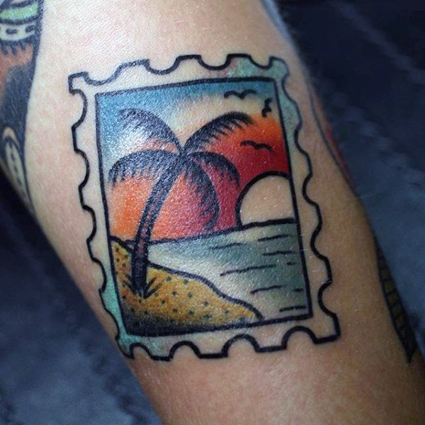 tatuaz palmy 134
